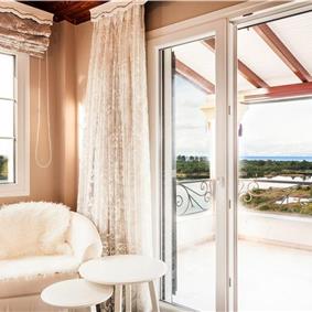 8 Bedroom villa with pool & seaview, near Acharavi, sleeps 16-18